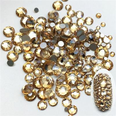 China Factory 6 Sizes Eco-friendly Flat Back Crystal Non Hot Hot Fix Wholesale Rhinestone Rhinestone for sale