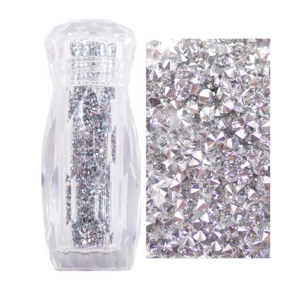 China Hot Selling Labrador 1.2mm Micro Rhinestone Nail Eco-friendly Mini Glass Rhinestone 3D Nail Art Rhinestone for sale