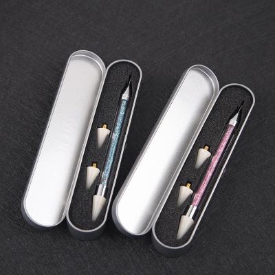 China Yantuo Eco-friendly Fake Wax Stone Picker Dotting Nail Art Crystal Colorful Diamond Painting Tool Pick Up Pen for sale