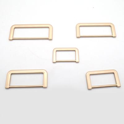 China Metal Flat D Metal Ring Buckles are used for bag belts with heavy duty rings for high quality die casting for sale