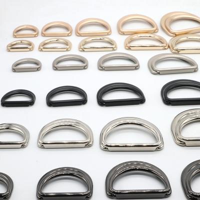 China Wholesale High Quality Metal Gold D Ring Custom Adjuster Side Buckle From Popular Factory Washable For Garment for sale