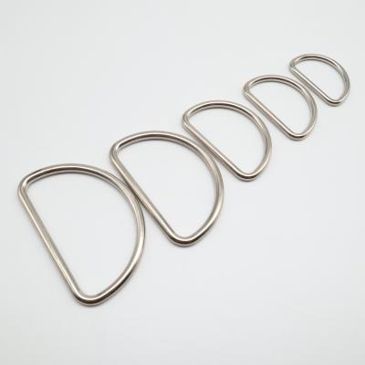 China Brass Metal Purse Parts Fasten Accessories D Ring Removable Bag Buckles Connector for sale