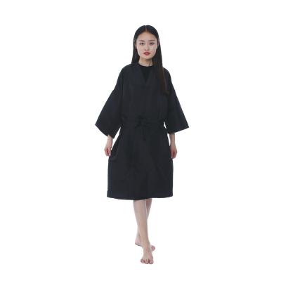 China Wholesale QUICK DRY luxury ladies color kimono women sheer 100% polyester long robe for sale