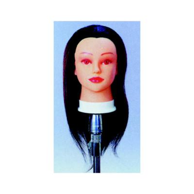 China 19 Inch Mannequin Cosmetology Doll Heads 100% Real Hair Convenient Mannequin for sale