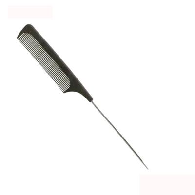 China Convenient Professional Heat Resistance Handle Hair Salon Carbon Fiber Plastic Combs for sale