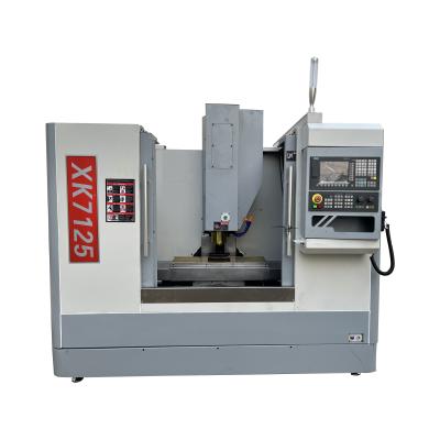 China Construction Material Mill XH7125 3 Axis Small Mini CNC Stores XK7125 CNC Vertical Machining Center for sale