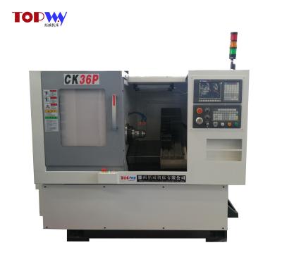 China CK36P Mini CNC Tilted Bed CNC Turning Center Lathe Machine For Sale CK36P for sale