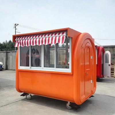 China Winery CP-A230165210 Orange Portable BBQ Grill Food Trailer Grill Bread Toaster Food Kiosk From Lower Price for sale