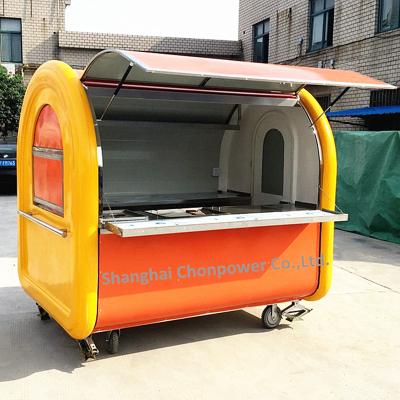 China CP-A230165210 Winery Two Wing Windows Food Steamer Kiosk Catering Service Cart Street Food With Best Price for sale