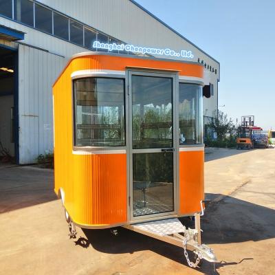 China Bus Shape Mobile Food Trailer Commercial Catering Food Vending Cart Made In China for sale