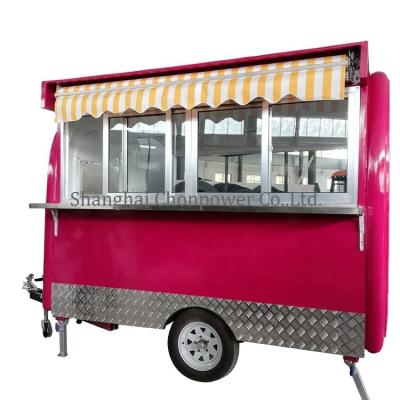 China Hot selling fast bakery Chonpower mobile food trailer truck snack cart for sale for sale