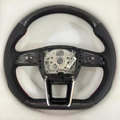 China Factory Direct Sales Car Modified Carbon Fiber Leather Sports Led Custom Steering Wheel for sale