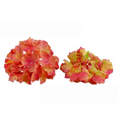 China Hot Selling High Simulation Wedding Craft Supplies Large Artificial Flower Hydrangea Flower Head Diameter 18cm 27 Petals for sale