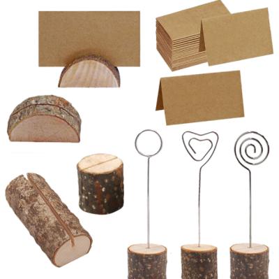 China Europe wholesale creative wooden card holders for wedding party event decoration for sale