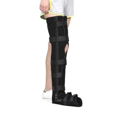 China Comfortable Breathable Adjustable Orthopedic Metal Fracture Long Leg Support Braces for sale