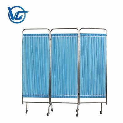 China Hospital Clinic Medical Ward Folding Hospital Bed Screen Curtain for sale