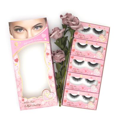 China Long New Natural 8D Eyelashes Packaging Box Rayon Eyelashes Supplier OEM ODM Fluffy Eyelash for sale