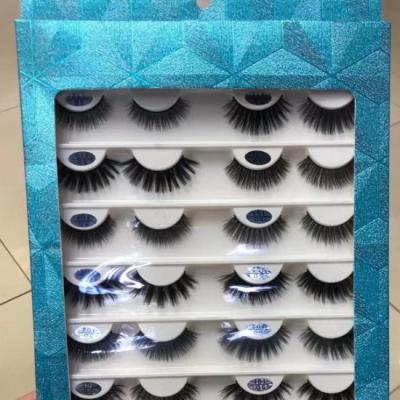 China Full natural long eyelashes strip lashes boxes lashbox packaging 3d 6d mink lashes jie kou 16pairs/set for sale