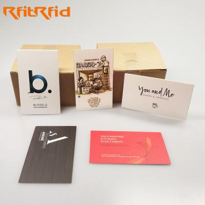 China Wholesale Identification RFID Customized Printable Contactless Smart Blank NFC Business Name Cards for sale