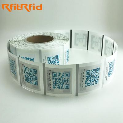 China Printable Customized Zebra Wet Inlay RFID Disposable UHF Logo Barcode Label Sticker Die Cut For Zebra Printer for sale