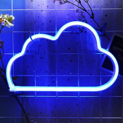 China Hotel Drop Shipping No MOQ Free Design Cloud Wall Mounted Vivid Led Indoor Outdoor Acrylic Neon Sign for sale