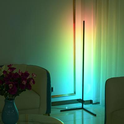 China Modern nordic adjustable colorful floor standing kona rgb led color corner light standup led floor lamp for living room bedroom for sale