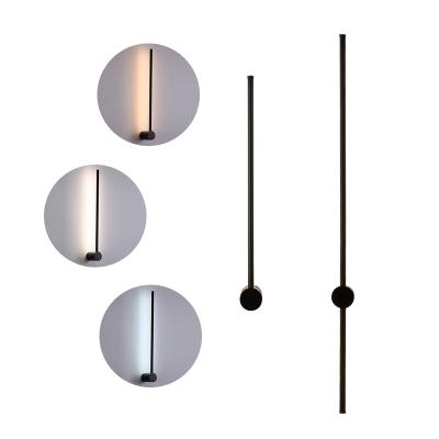 China Modern Minimalist Linear Wall Lamp Led Atmosphere Lighting Wall Lamp For Living Room Bedroom Hotel for sale