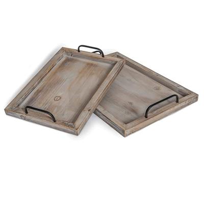 China Wholesale Recyclable Unique Warm Decor Design Tiered Wooden Trays for sale