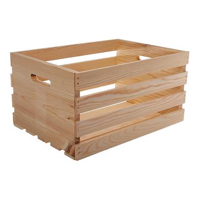 China New Arrivals Eco - Friendly Rustic Storage Good Quality Wooden Crate Shipping Packaging Box for sale