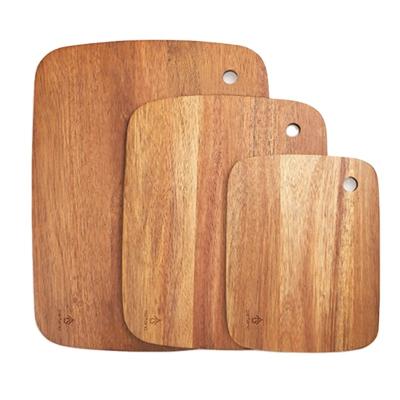 China Color Sustainable Kitchen Wooden Cutting Plates Good Quality Healthy Organic Bamboo Cutting Board Set for sale