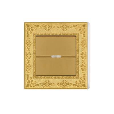 China Luxurious Zinc Alloy Strip 1 Way Wall Switch New AULMO Zinc Alloy UK Standard 1 Design for sale