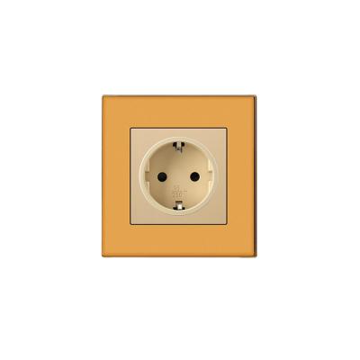 China High Quality AULMO WITH VACUUM FACEPLATE FRAME HOME USE 16A GERMANY PLUG for sale