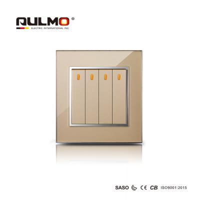 China LARGE WAY SWITCH BAND 1 AULMO BUTTON PC FRONT PLATE COLOR PAINTING WITH ACRYLIC FRAME GOOD QUALITY for sale