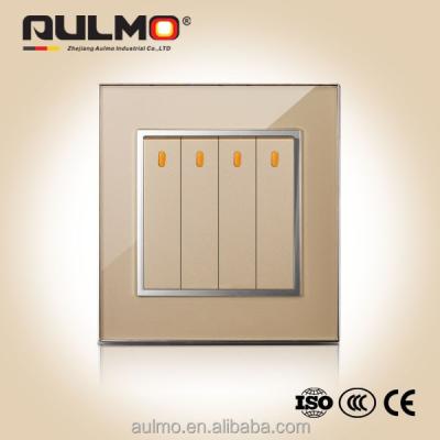 China Safe Brushed Aluminum 4G1W Switch for sale