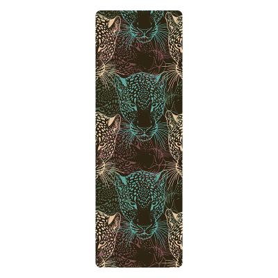 China Durable Custom Made Sublimation Fitness Anti Slip Natural Rubber Suede Yoga Mat For Women Exercise for sale