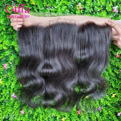 China Curly Loop Bode Wave Pre Plucked Lace Headband With Baby Hair Knots Brazilian Invisible Hair Ear To Ear Lace Frontal 13*4 for sale