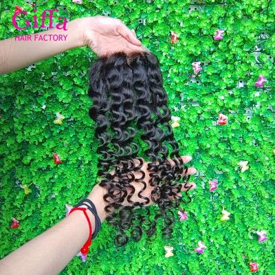 China Indian Hair Closures Curly Knot Single Loop Shipping Wholesale Medium Brown Indian Curly 5X5 Lace Front Virgin Hair With Closure for sale