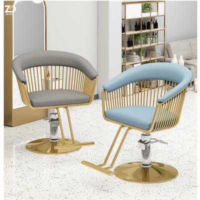 China Hot Sale Modern Barber Chair Portable Beauty Salon Furniture Styling Chair Leather Barber Chair Modern Style for sale