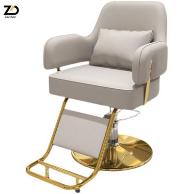 China Professional Salon Styling Simple Creative Modern Classic Multifunctional Salon Chair Barber Chair for sale