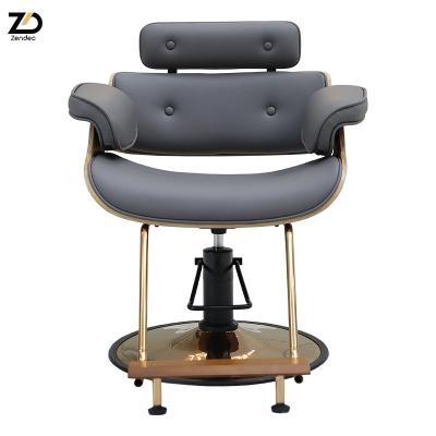 China Fashionable High Quality Comfortable Hairdressing Styling Hydraulic Barber Chairs Modern Hot Sale Salon Furniture Beauty Chair for sale