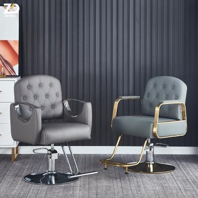 China Luxury Modern Classic Leather Salon Styling Chair Barber Shop Furniture Beauty Salon Furniture Barber Shop Chair for sale