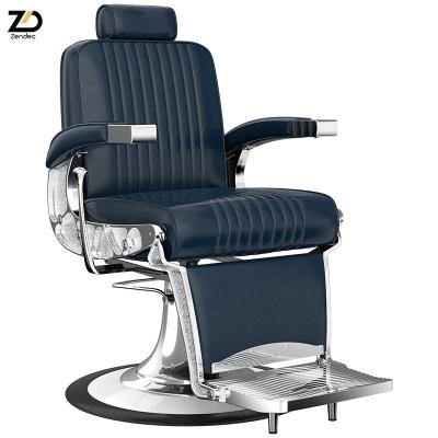 China Modern Barber Shop Antique Salon Equipment Styling Chair Salon Furniture Barber Chairs Luxury Metal Barber Chairs for sale