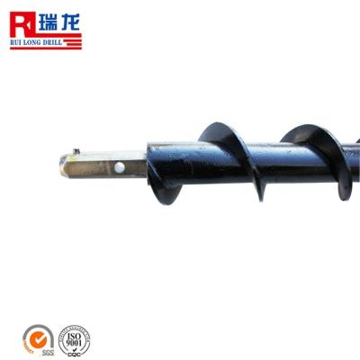 China energy & 155mm mining continuous flight auger rod, spiral drill rod, hollow auger rod for sale