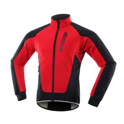 China Factory Breathable Men Cycling Thermal Bicycle Windproof Waterproof Autumn Winter Jacket Running Jacket Fleece Bike Jersey MTB Riding for sale