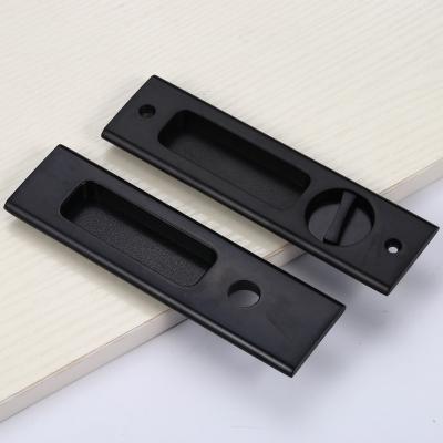 China Invisible Flush Lock Zinc Alloy Zinc Alloy Sliding Door Handle Lock Sliding Door Handle Lock Sliding Door Handle for sale