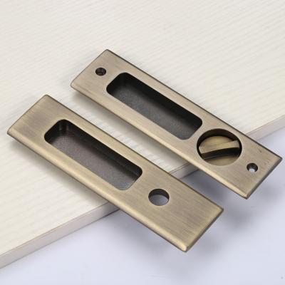 China Zinc Alloy Invisible Flush Lock Zinc Alloy Sliding Door Hook Lock Sliding Door Handle Lock Sliding Door Lock for sale