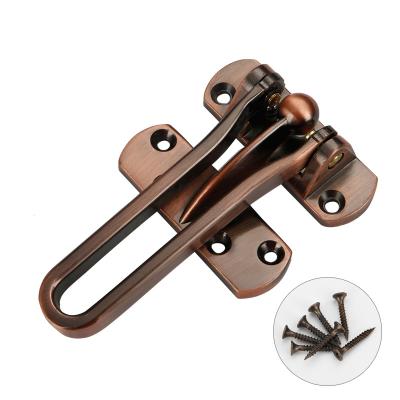 China Large modern zinc alloy anti-theft clasp for hotel security door hardware security chain door guard for sale