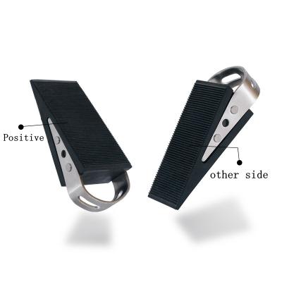 China Modern Black Heavy Duty Door Wedge Rubber Door Stops for sale