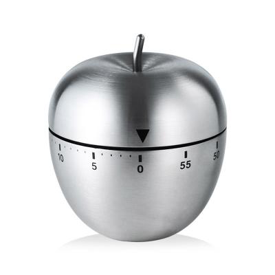 China Viable Apple Train Cute Mechanical Rotating Alarm Reminder Egg Kitchen Timer with 60 Minutes for Cooking for sale