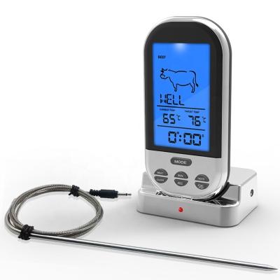 China Kitchen Thermometers In Stock Wireless Meat Thermometer With Waterproof Probe for sale